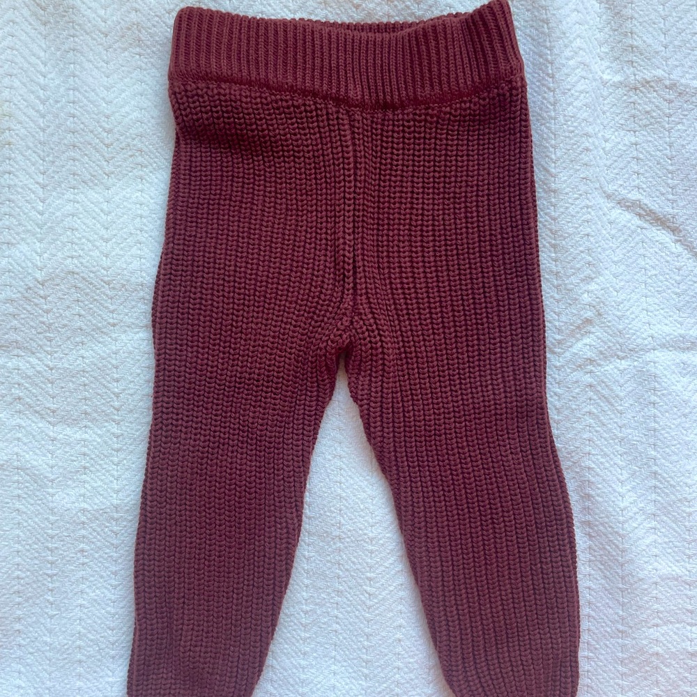 Goumi Kids Maroon Knit pants